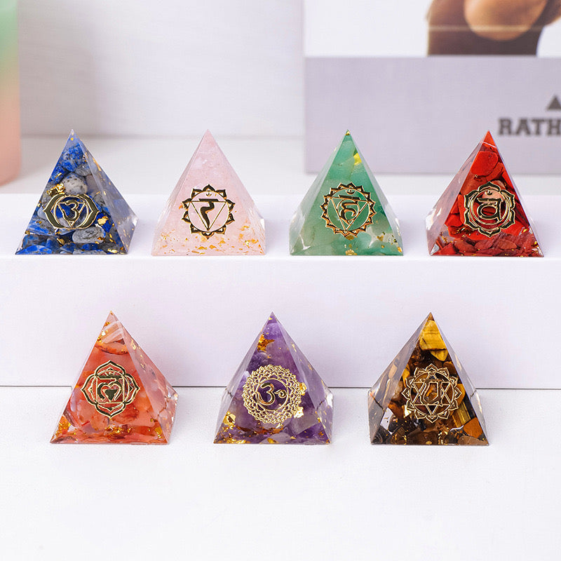 Chakra Pyramid(choose chip color)