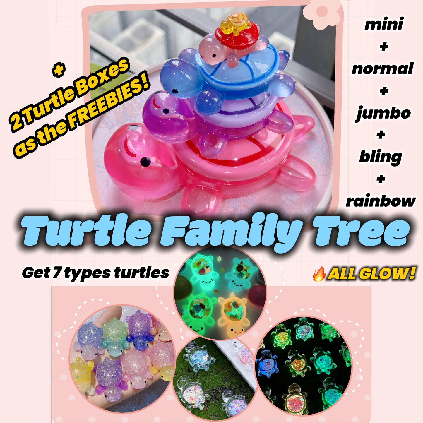 Turtle Family Tree (ALL Glow)