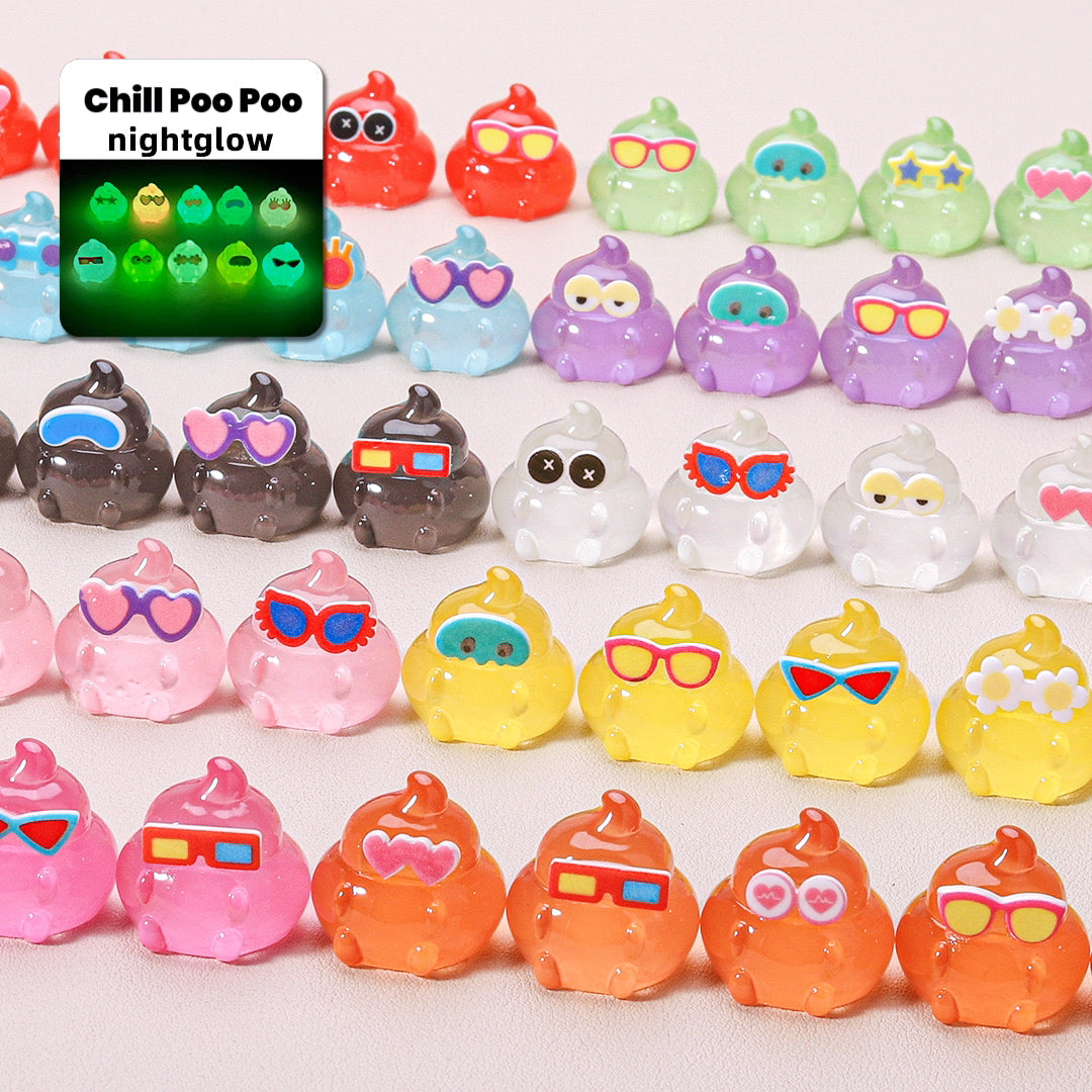 Chill Poo Poo(Glow)(choose chip color)